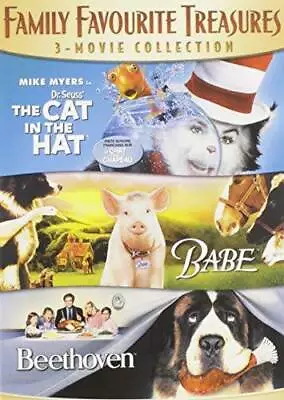 Family Favorite Treasures 3-Movie Collection (The Cat In The Hat / B - VERY GOOD • $4.94