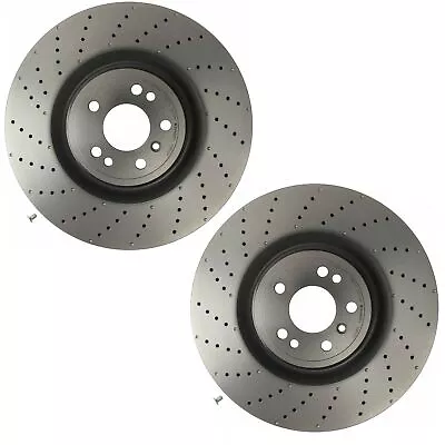 For Mercedes GL350 450 AMG ML550 Pair Set Of 2 Of Front Disc Brake Rotors Brembo • $153.97