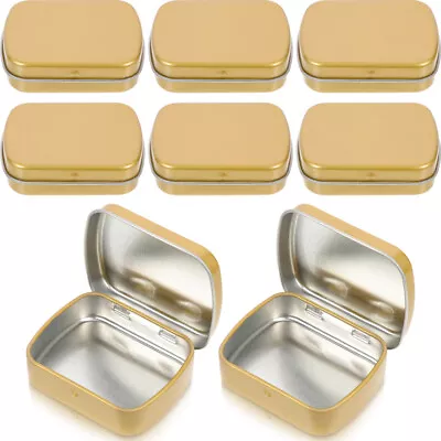 10pcs Metal Container With Lid Small Tin Box Metal Box With Lid Small Items • $12.24