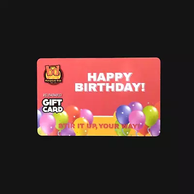 Bd Mongolian Grill Happy Birthday! NEW COLLECTIBLE GIFT CARD $0 #6276 • $5.26