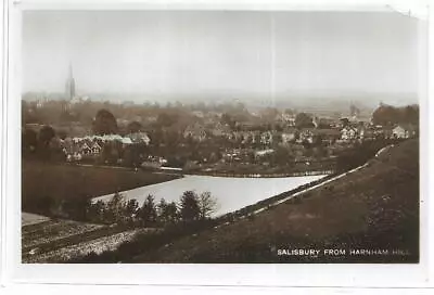 Salisbury From Harnham Hill Old Unposted Real Photo Postcard • £0.99