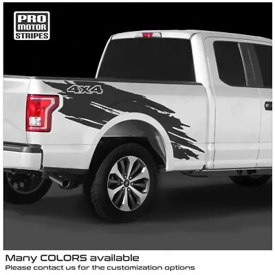 Ford F-150 2009-2023 Side Mud Splash Stripe Decals For F150 LX XLT Lariat Raptor • $59.50