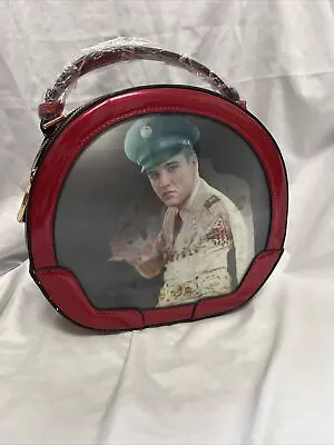 Elvis Presley Holographic Red Small Vanity Case Bag - With Strap • $50.52