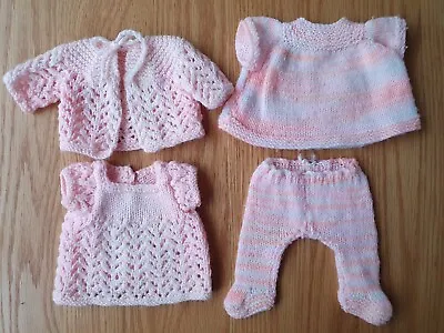 £3.95 • Buy Teeny Tiny Tears Clothes Bundle (Faded) ~ Vintage Hand Knitted Clothes, 12  Doll