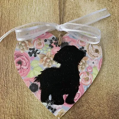 £4.99 • Buy Shih-tzu Wooden Hanging Heart Pet Sign , Dog Plaque, Shih Tzu Gift Dog Gift