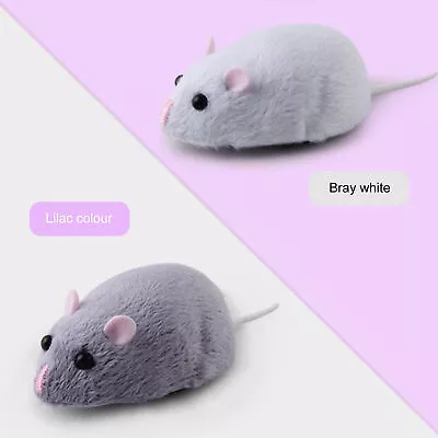 Remote Control Mouse Electronic Motion/Moving Toys For Cat Kitten Squeaky Mouse • $28.43