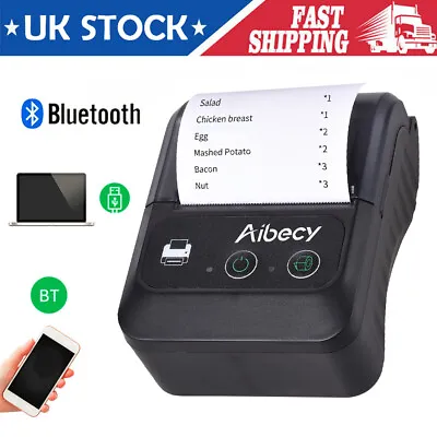 £25.99 • Buy Pocket Thermal Receipt Printer Wireless BT Mobile 58MM Bill POS For Retail Store