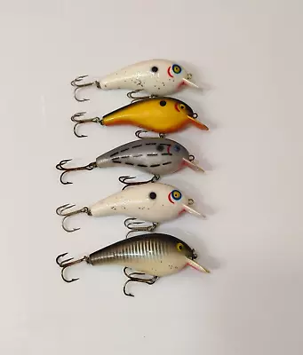 (5) Vintage Cotton Cordell Big O 3  Crankbait Fishing Lures Lot Of 5 • $29.99