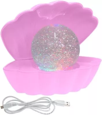 Glitter Pearl Seashell Colour Changing LED Mood Light • £14.31