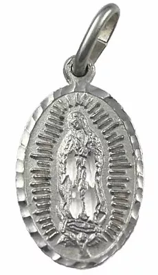 Vintage Catholic Sterling Silver OL Guadalupe Medal 1.8 Grams Silver • $23.99