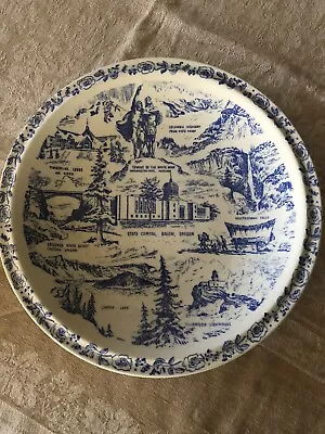 10.375” Vernon Kilns Plate OREGON • $19.95