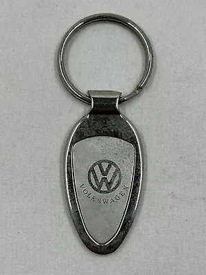 Vintage Metal Volkswagen Key Ring Silver Logo • $4.99