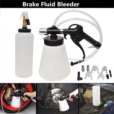 Brake And Clutch Bleeder Vacuum Type 1.75L Fluid Pressure Bleeding Kit Bike Car • $23.99