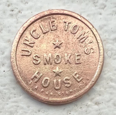 $17.99 • Buy Clarkstown, Arizona, Historical US Brass Merchant Token: UNCLE TOM'S SMOKE HOUSE