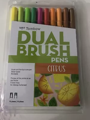 $34.95 • Buy Tombow Dual Brush Art Marker Pens - Citrus *NEW*