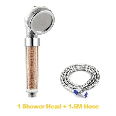 High Turbo Ionic Pressure Shower Head Water Saving Bathroom Filter Shower Head • $8.99