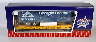 USA Trains G Scale Georgia Pacific Piggyback Flat Car R-1783 MIB #F4 • $52