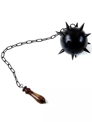 Handmade Medieval Warrior Spiked Solid Metal Might Mace Ball Flail Morningstar • $111.60