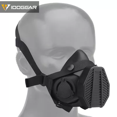 IDOGEAR Tactical Respirator Half Face Mask Airsoft Mask Multi Function Military • $30.70