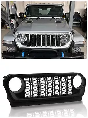 2024 Black Mesh Car Front New Grille For JEEP WRANGLER JL Gladiator Accessories • $299.99