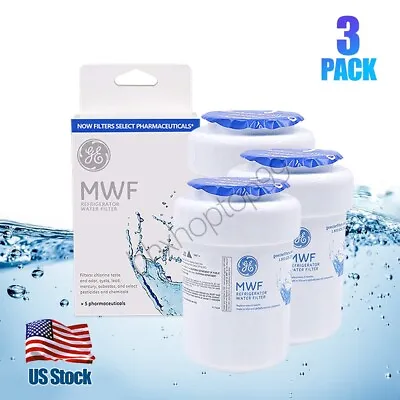 3 Pack New Genuine GE MWF MWFP GWF 46-9991 Smartwater Fridge Water Filter • $28.66