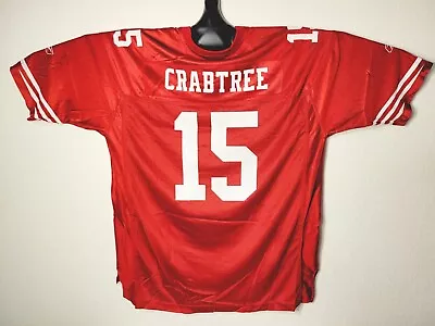 San Francisco 49ers Michael Crabtree #15 Reebok NFL On Field Jersey Mens Size XL • $49.95