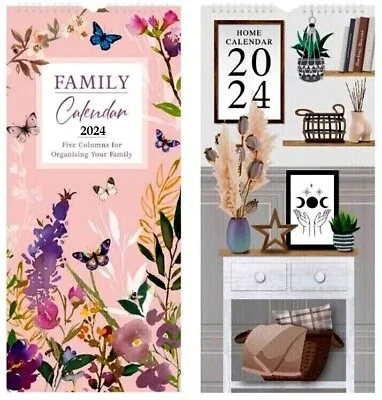 2024 Family Organiser Month Planner Calendar 5 Column One Month View Home 42cm • £4.99