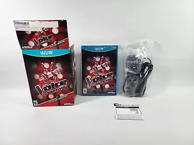 The Voice Nintendo Wii U Game Big Box Bundle With Microphone New Open Box Sealed • $37.99