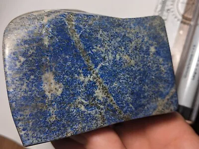 Huge 640g Fully Polished Lapis Lazuli Freeform Crystal Slab Large Big Display • $65