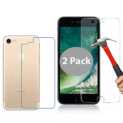 X2 Tempered Glass Screen Protector For Apple IPhone SE 2022 Front + Film Back • $12.99