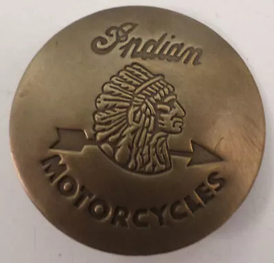 Embossed Indian Motorcycles Solid Brass Badge Pin • $12.99