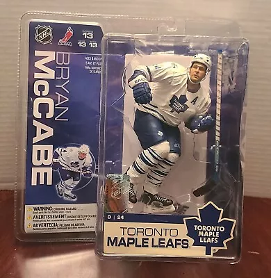 New In Package McFarlane Bryan McCabe Toronto Maple Leafs Series 13 White Jersey • $14.54