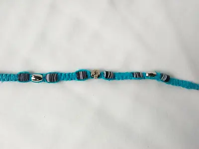 HEMP SURFER BOHO  Hippie  NECKLACE  21  Unisex Glass Mixed Beads  US Seller New • $13.99