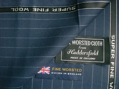 100% SUPERFNE MERINO WOOL SUITING FABRIC MADE IN ENGLAND – 3.4 M. See Below • $85.20