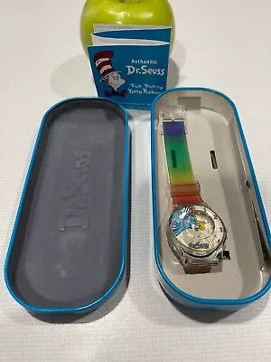 Dr Suess Authentic Tick Tocking Time Tickers Watch With Booket And Case 1997 • $19