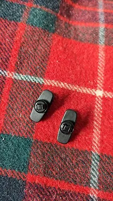 Job Lot Of Two Headphone Earphones Cable Cord Black Clips • £1