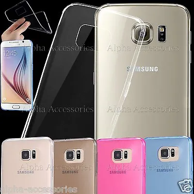 For IPhone 8 7 Galaxy S8 Ultra Slim Crystal Clear Soft TPU Gel Thin Case Cover • £1.99