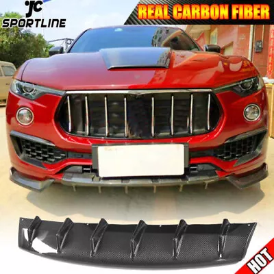 Fit For Maserati Levante SUV 4-Door 2016-17 Front Bumper Lip Spoiler Real Carbon • $261.25