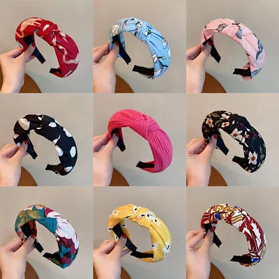£2.89 • Buy Wide  Soft Headband Women Girls Floral Alice Band  Hair Bands UK