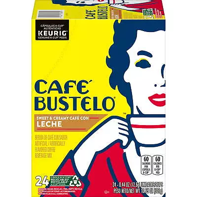 Caf Bustelo Sweet & Creamy Caf Con Leche Coffee Drink Keurig K-Cup Pods • $13.70
