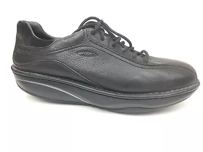 MBT Ajabu Walking Shoes Sneakers Men's Size 11-11.5 Black Leather Pain Relief • $63