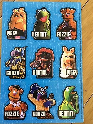 Vintage Jim Hensons Muppets Sticker Sheet Colorful Their Names Too • $1.50