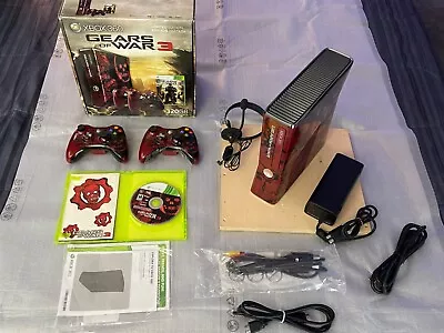 $202.50 • Buy Microsoft Xbox 360 Gears Of War 3 Limited Edition 320GB Red & Black Console...