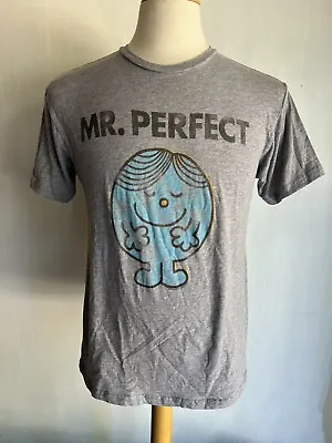 MR. PERFECT (2006) Official Mr. Men Retro Junk Food Cartoon T-Shirt Size Small • $22.99