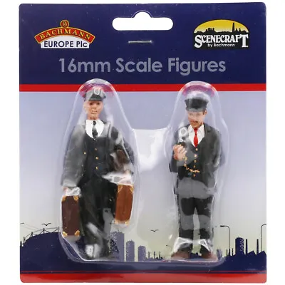 Scenecraft Porter And Station Master Figure Set 16mm Scale Model Railways 16-702 • £17.20