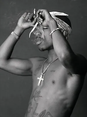 A4 6x4 Tupac 2pac Poster Print Celebrity Gangster Rapper HipHop Wall Art Picture • £3.99