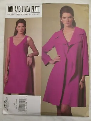 Vogue 1180 Tom And Linda Platt American Designer Dress Jacket Pattern 6-12 Uncut • $16