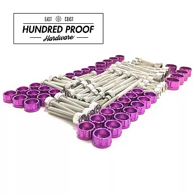 HUNDRED PROOF HARDWARE B Series Engine Bolt Kit B16a B18c B20 LS GSR [Purple] • $199