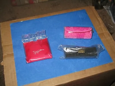 Lot Of 3 Nos Mary Kay Signature Compact Mirror & Lipstick Cases Pink & Black • $25.49