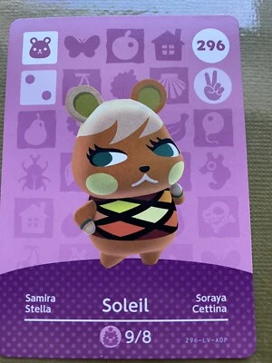 296 SOLEIL Animal Crossing Amiibo Card 296 • $4